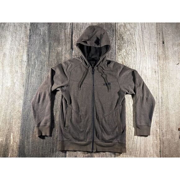 Mountain Hardwear Medium Full Zip Hoodie Solid Brown Jacket - Picture 1 of 9